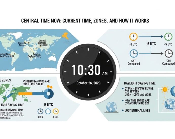 Check the current Central Time now (CST/CDT), learn which regions observe it, and understand daylight saving, time zones, and scheduling tips.